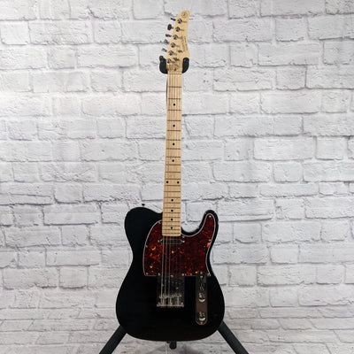 Nashville Guitar Works 125-BK Black Single Cut Tele Electric Guitar