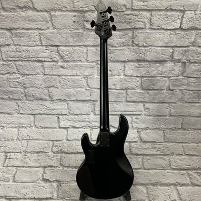 Ernie Ball Music Man StingRay HH Stealth Black 4 String Bass w/ Case