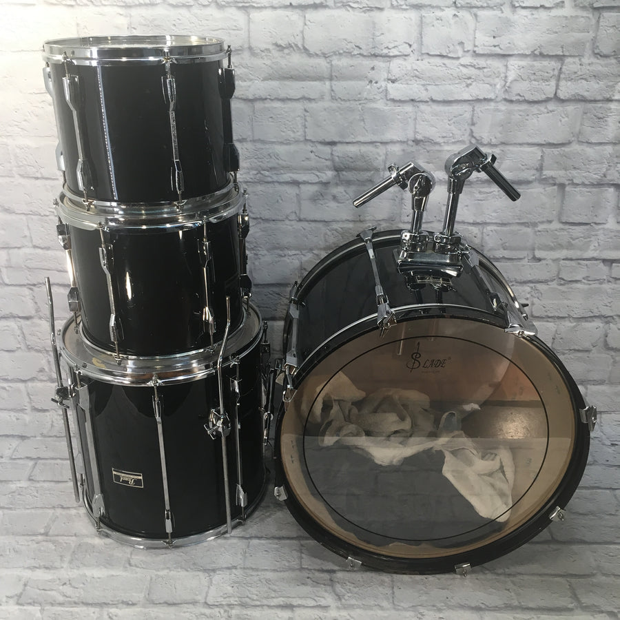 Pearl Export Series Slade 4pc Drum Kit Black 22 16 13 12