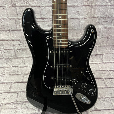Unknown Partscaster Strat Mexican Body and Electronics Electric Guitar - black MIM