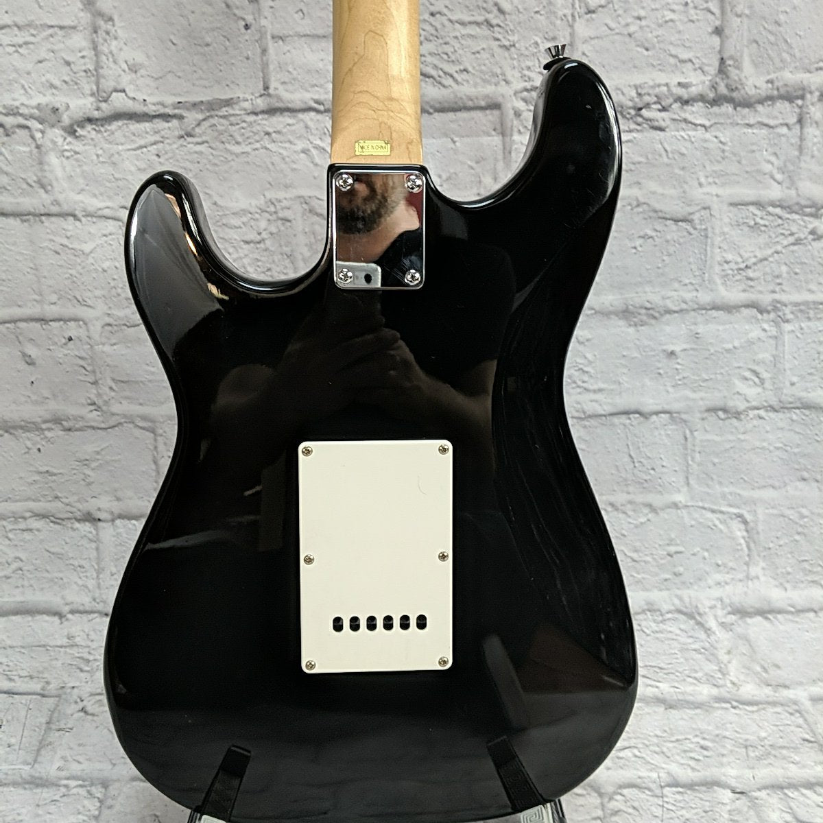 J Reynolds Strat Style Electric Guitar Black