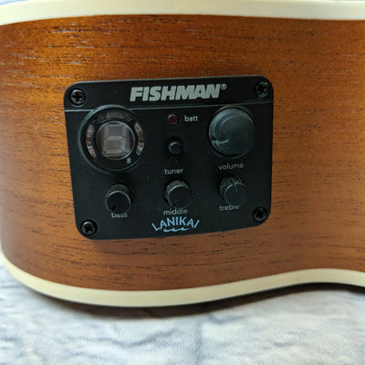Lanikai MA-CET Mahogany Cutaway Ukulele with Fishman Pickup System