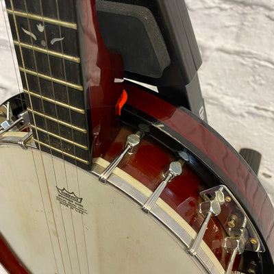 Vintage 1989 Franciscan 5-String Banjo - Dark Cherry