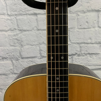 Harmony H-166 Dreadnought Acoustic Guitar MIK 1970s - Natural
