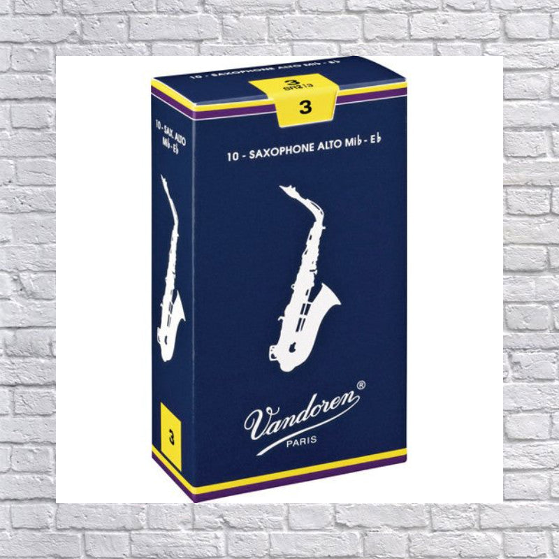 Vandoren Alto Saxophone Reeds Strength 3 Box of 10