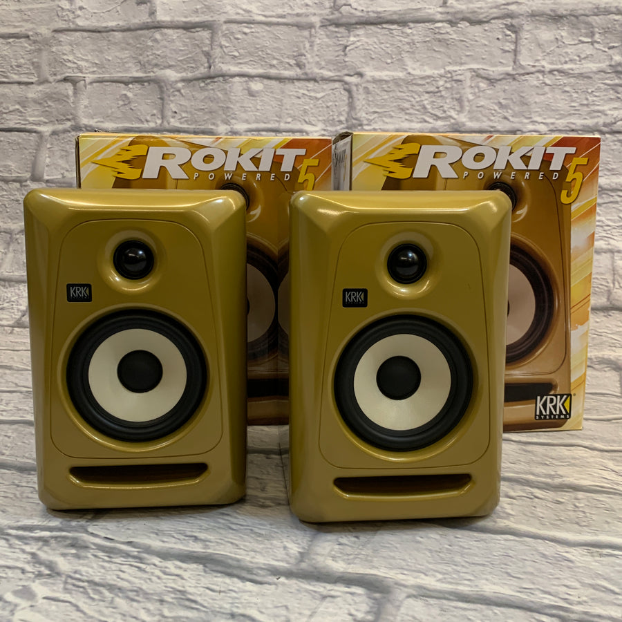 KRK RP5G3 Rokit 5 G3 Special Edition Gold Powered Studio Monitor (Pair)