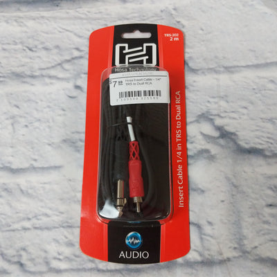 Hosa Insert Cable - 1/4" TRS to Dual RCA
