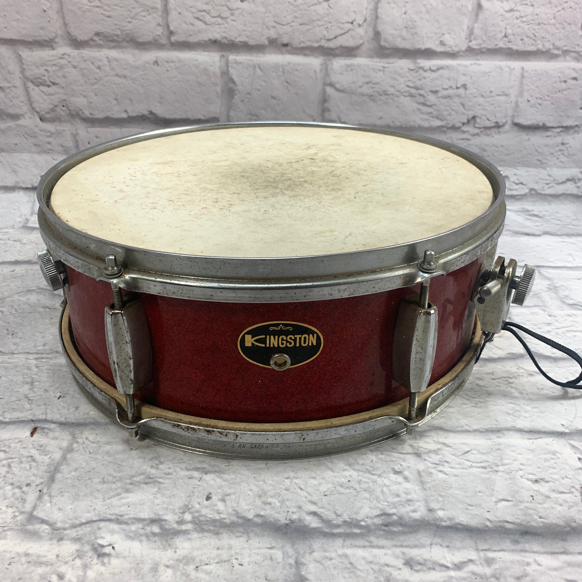 Vintage Kingston Snare Drum Red Sparkle 14