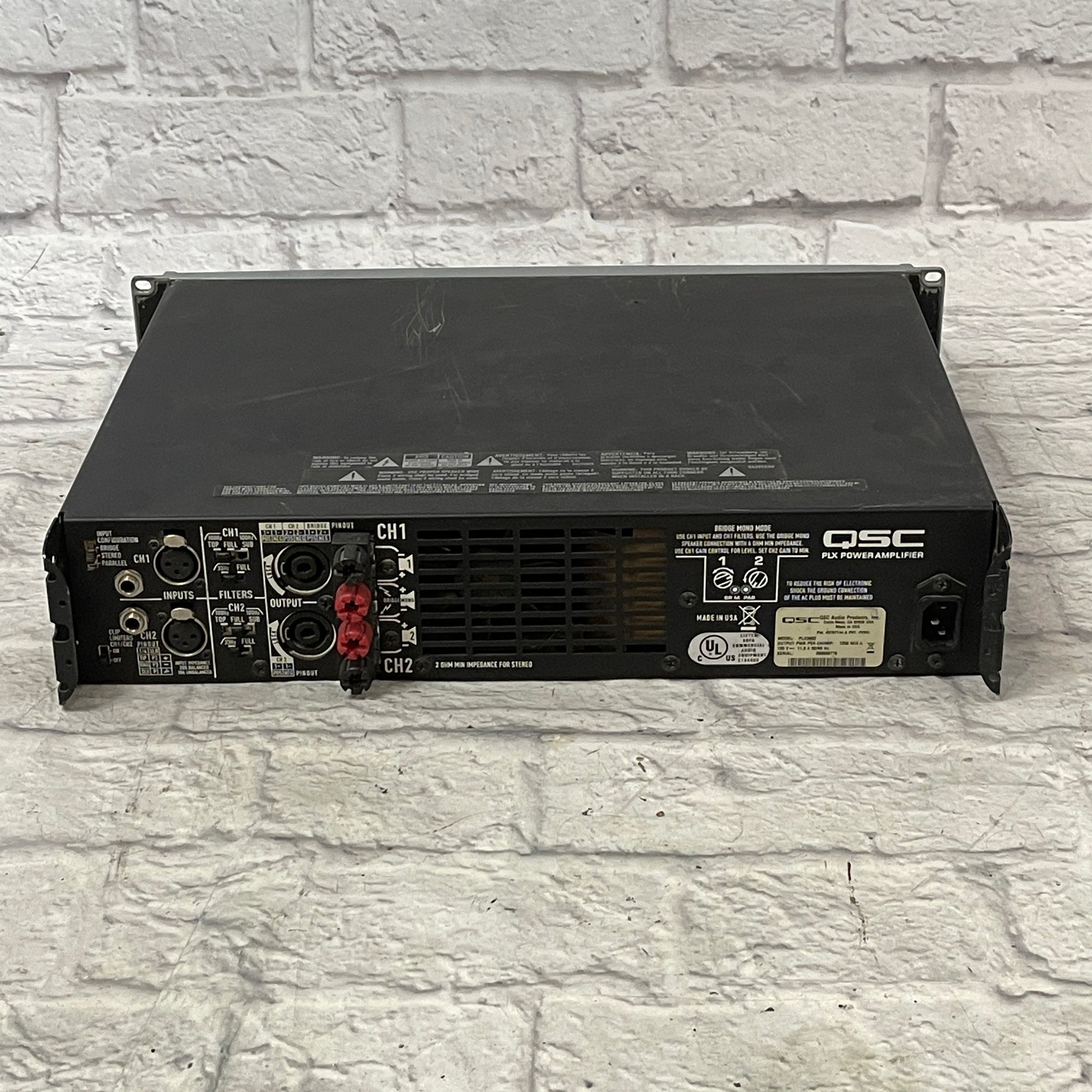 Plx 3602 QSC PLX3602 2-channel 1800W Power Amp - Evolution Music
