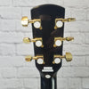 Crestwood 2017EQBBK Thinline Acoustic Electric Guitar