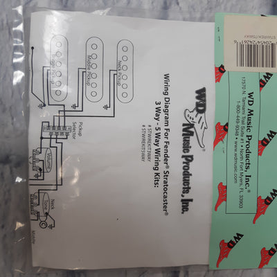 WD stwirekit5way Strat Wiring Kit