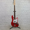 Nashville Guitar Works 220 Electric J Bass - Red. Rosewood Fretboard