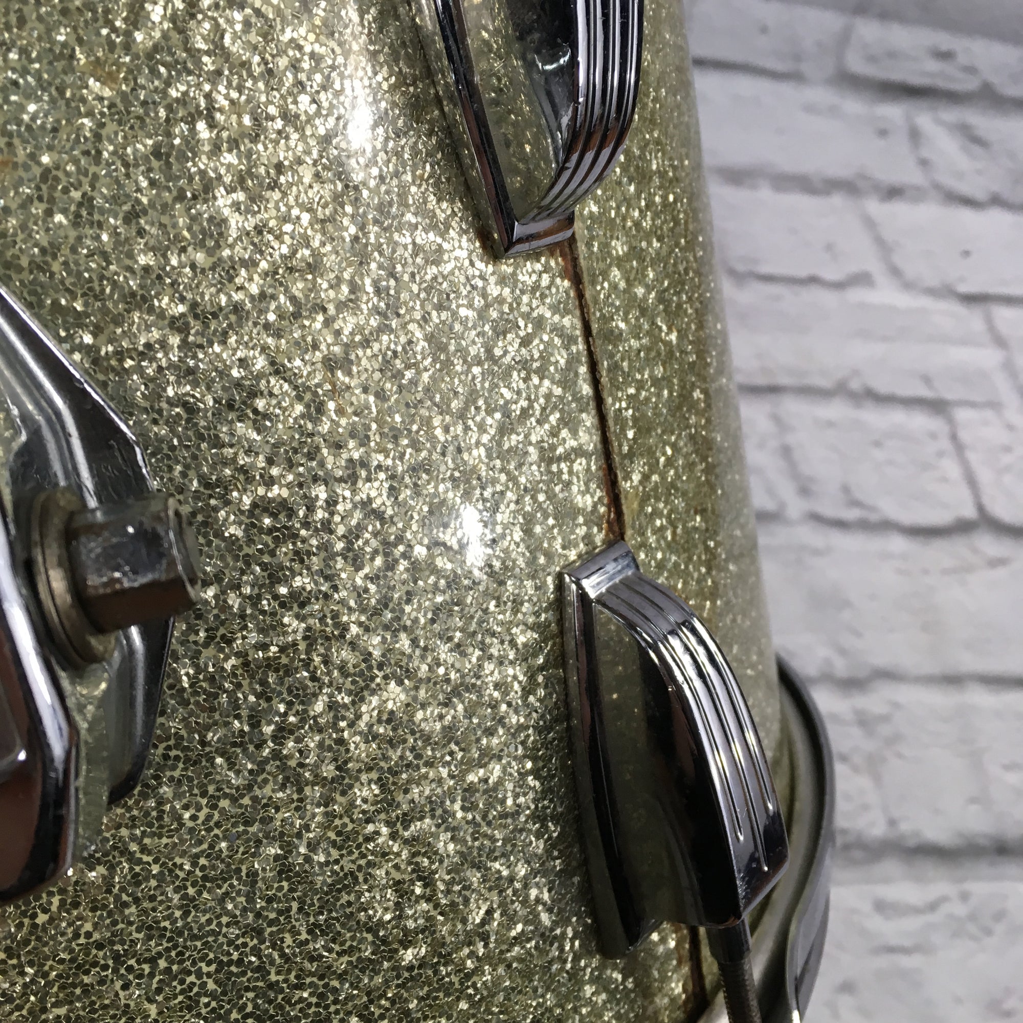 Vintage Ludwig 14x10 Silver Sparkle Tom