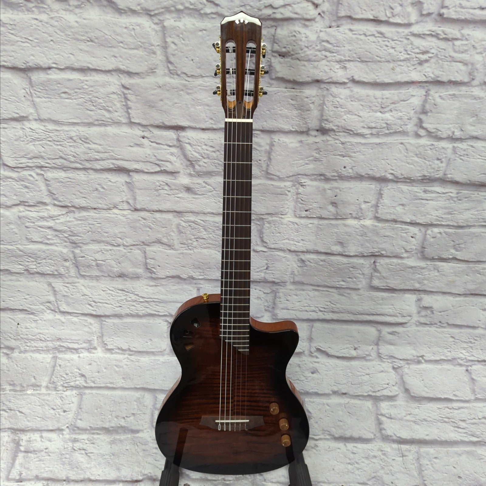 Cordoba Stage Nylon-String Electric Guitar (Edge Burst)