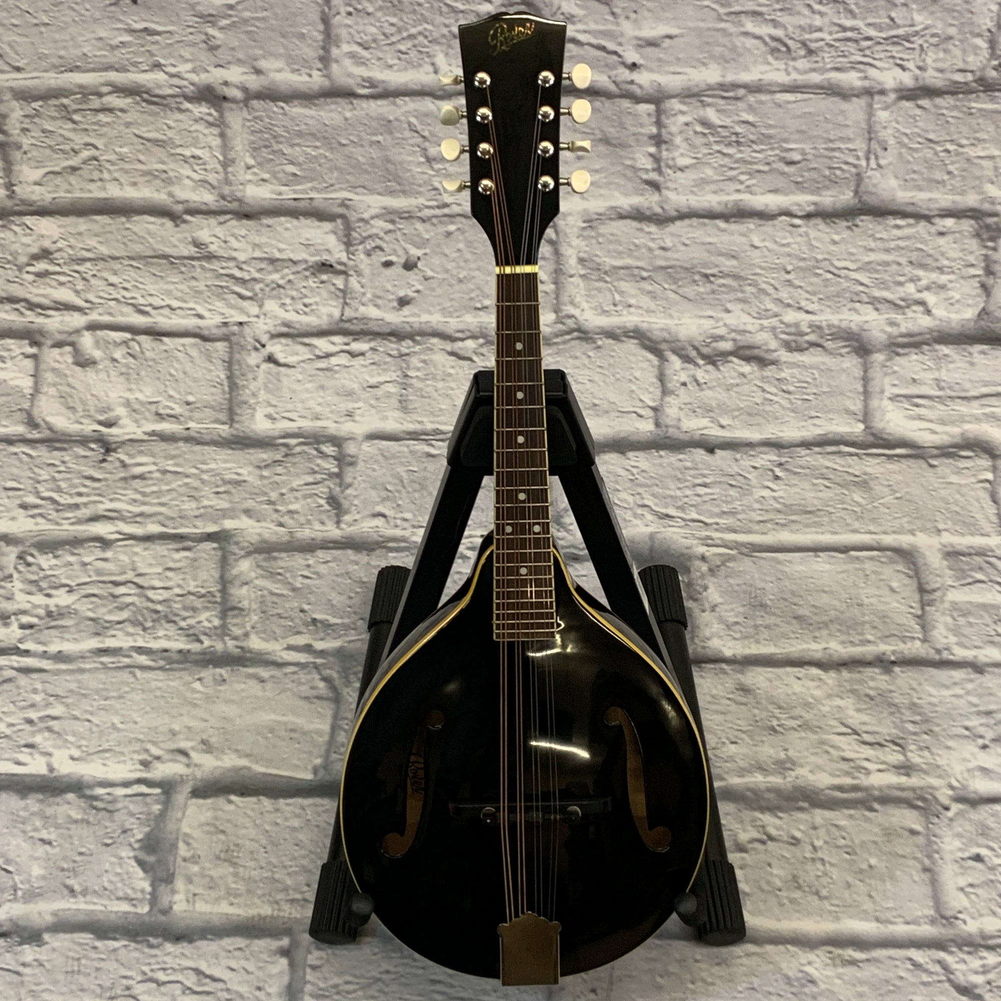 Rover RM-50B Deluxe Student A-Style Mandolin Black - Evolution Music