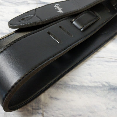 Epiphone black leather strap