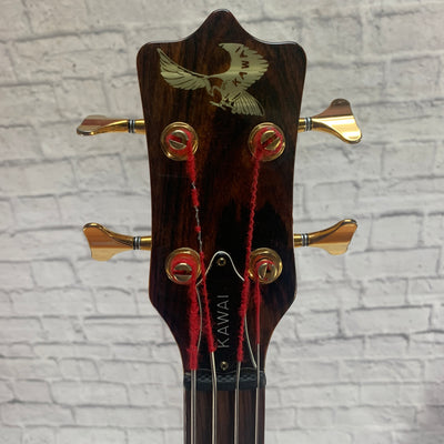 1980 Kawai F2B Natural Fretless Electric Bass