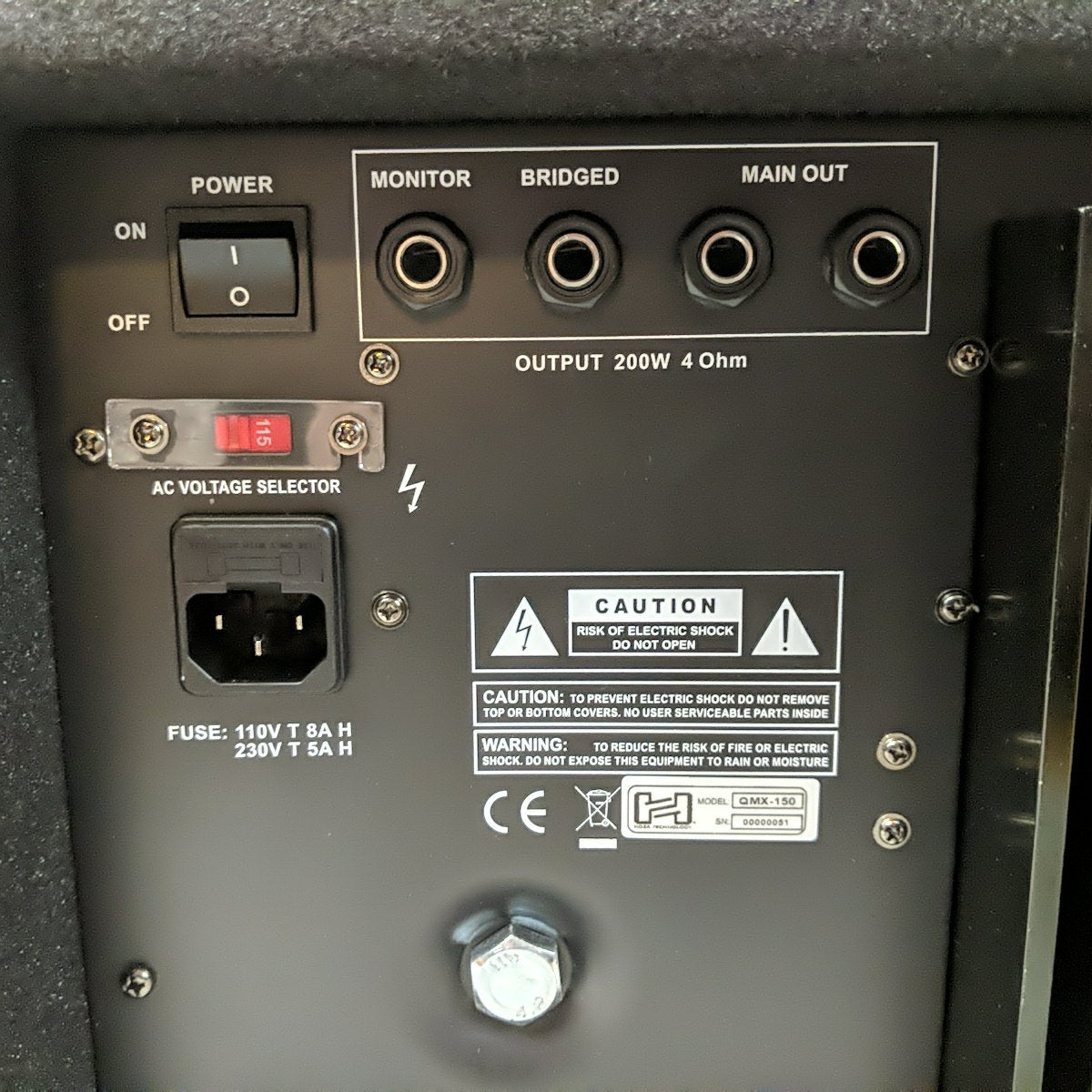 QMX-150 400-Watt Powered 8-Channel Mixer-Amp - Evolution Music