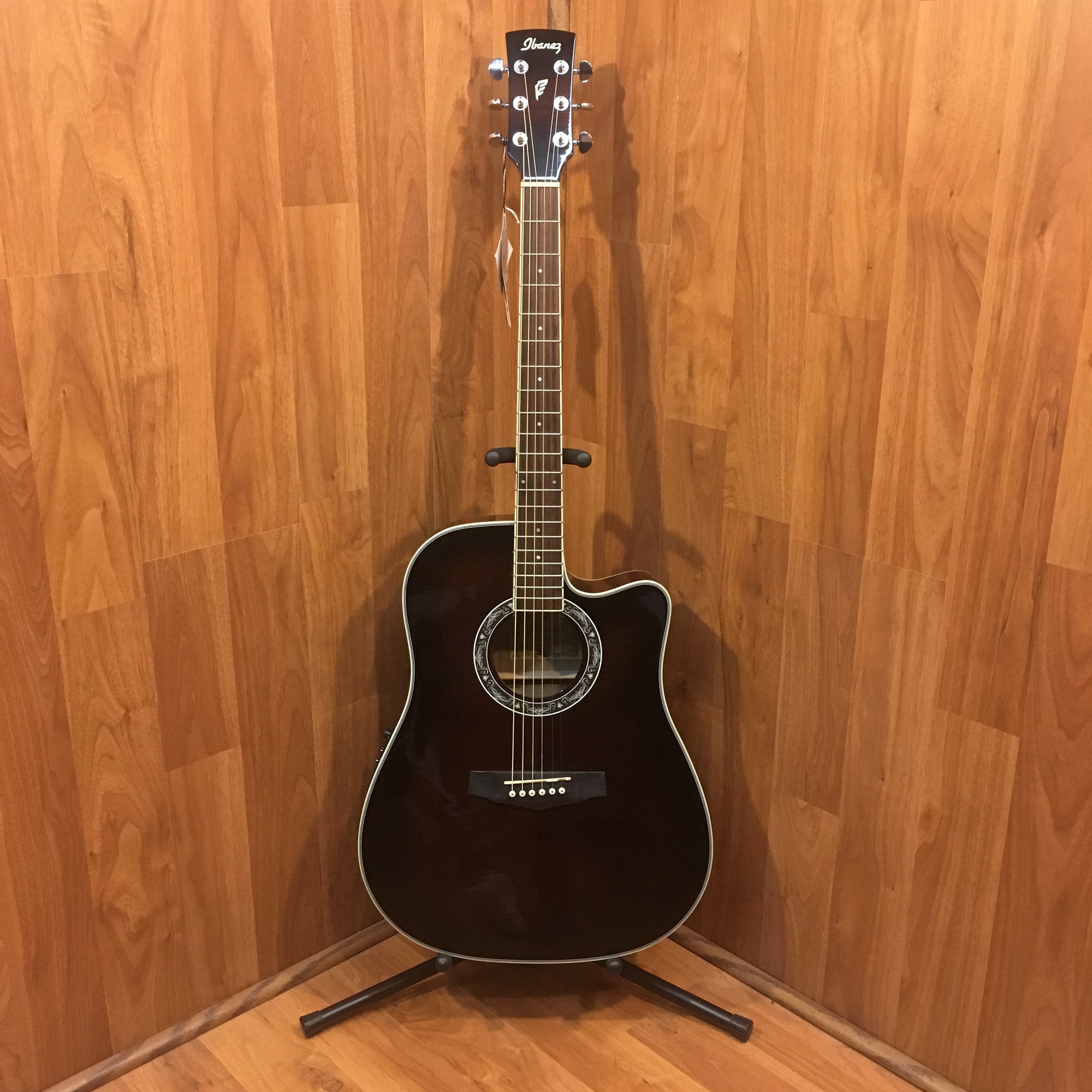 Ibanez PF28ECE Dark Violin Finish Acoustic Electric