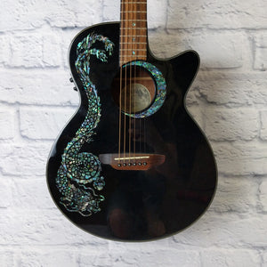 Luna FAU DRA BLK Concert Acoustic