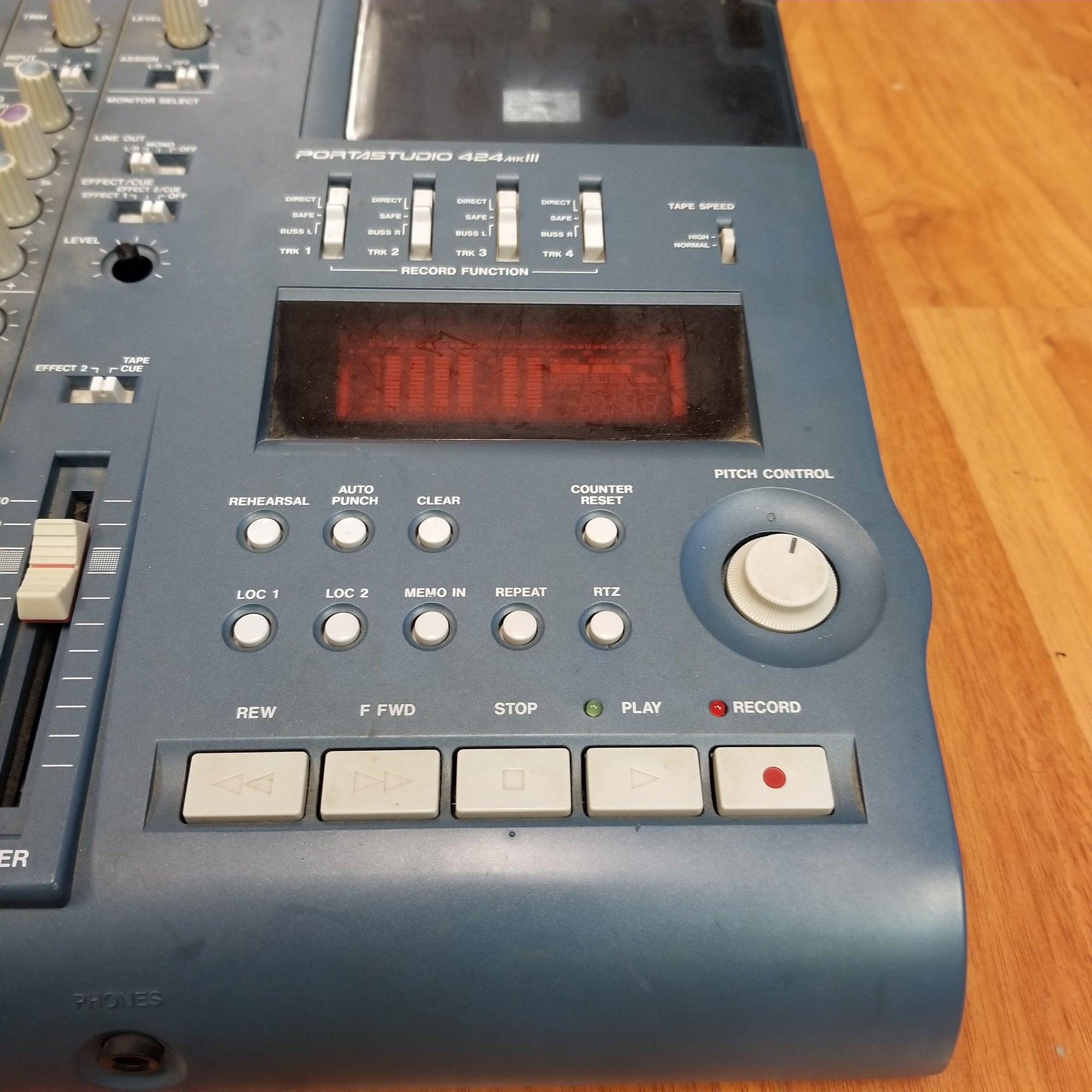 Tascam Portastudio 424MKII 4 Channel Recorder w/Power Supply