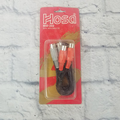 Hosa Mid-202 2 meter Dual Midi Cable