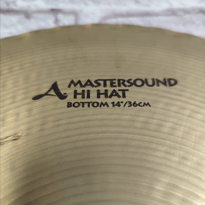 Zildjian A Custom Top and A Mastersound Bottom 14 Hi Hats