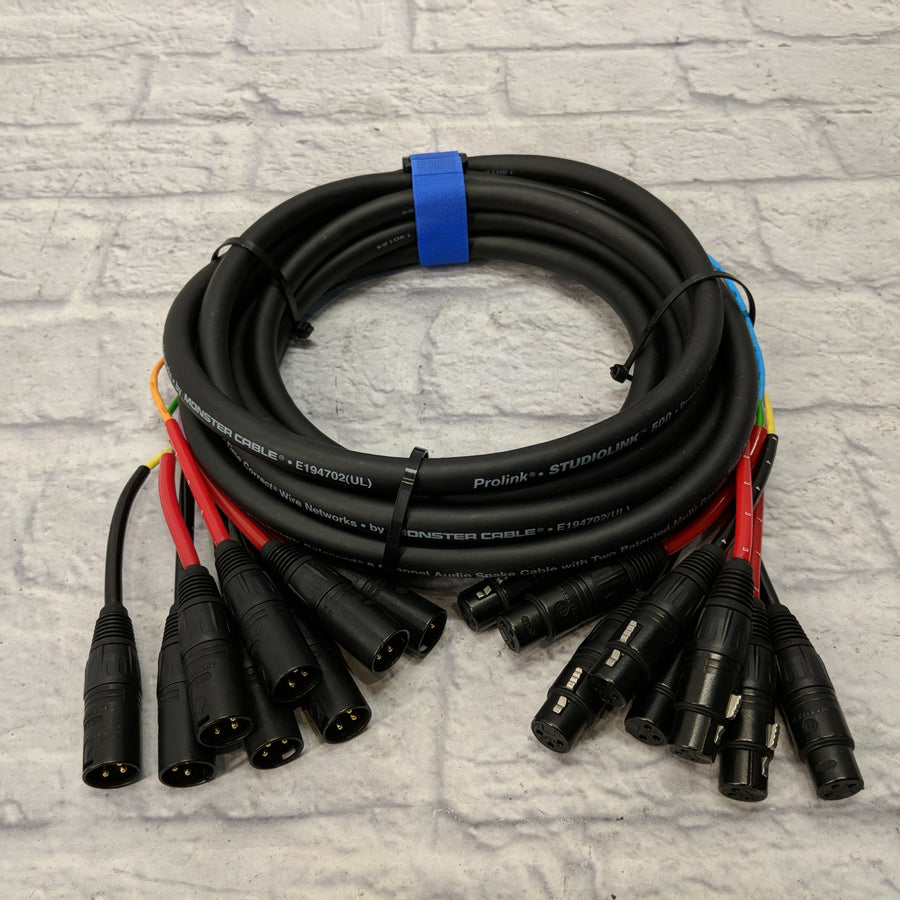 Monster Prolink 500 6m 8ch TRS to TRS Snake Cable