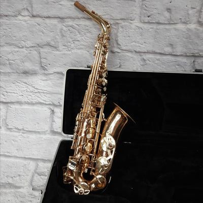 Hunter HAS6430YL Saxophone w/Case (Bent Horn)