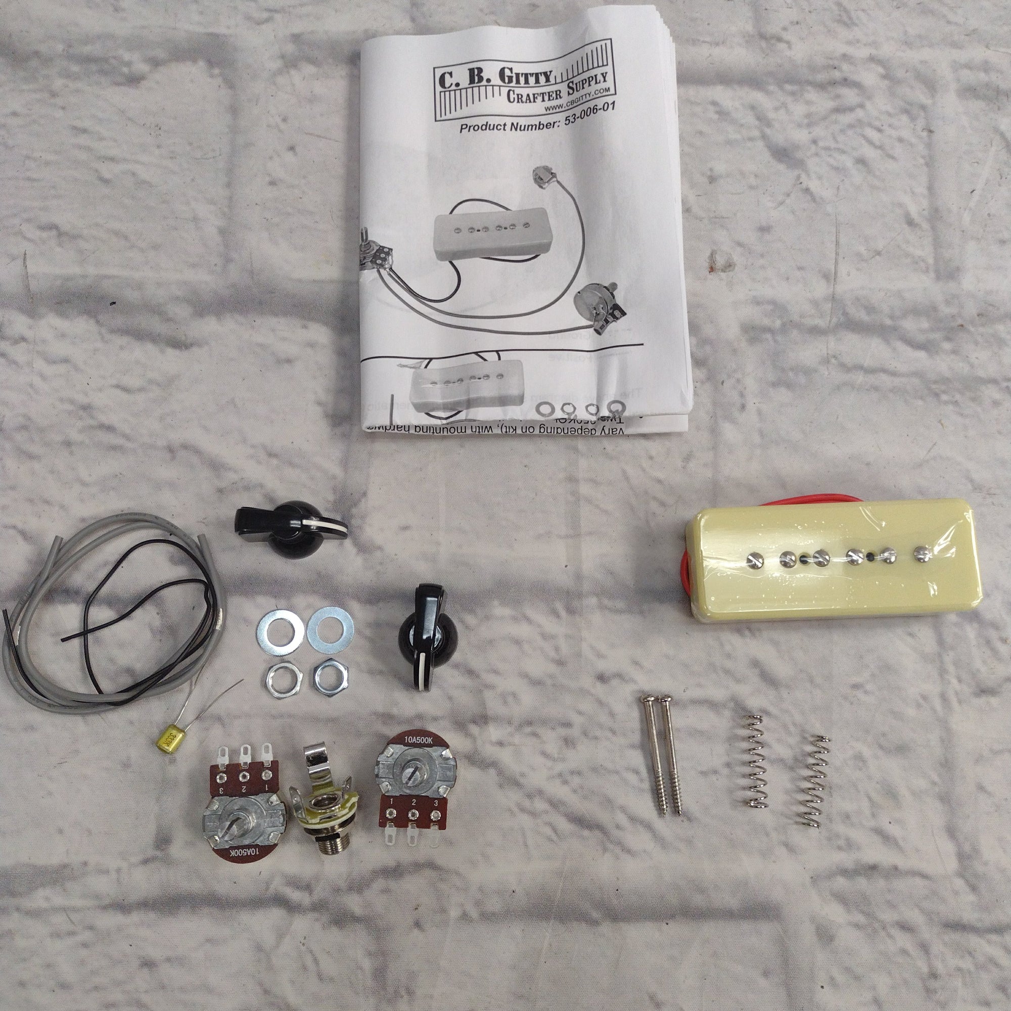 CB Gitty Soapbar P-90 Pickup with Volume & Tone