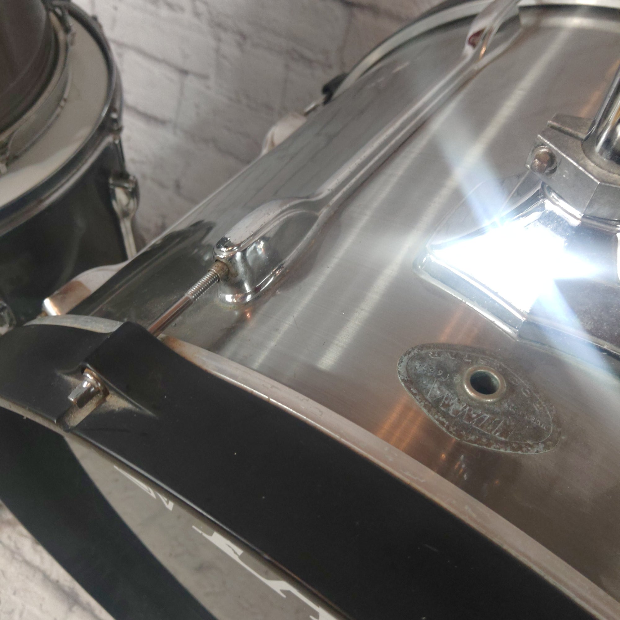 Tama Rockstar Brushed Chrome MIJ 4 Piece Drum Kit
