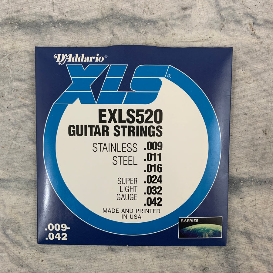 D'Addario EXLS520 9-42 Electric Guitar Strings