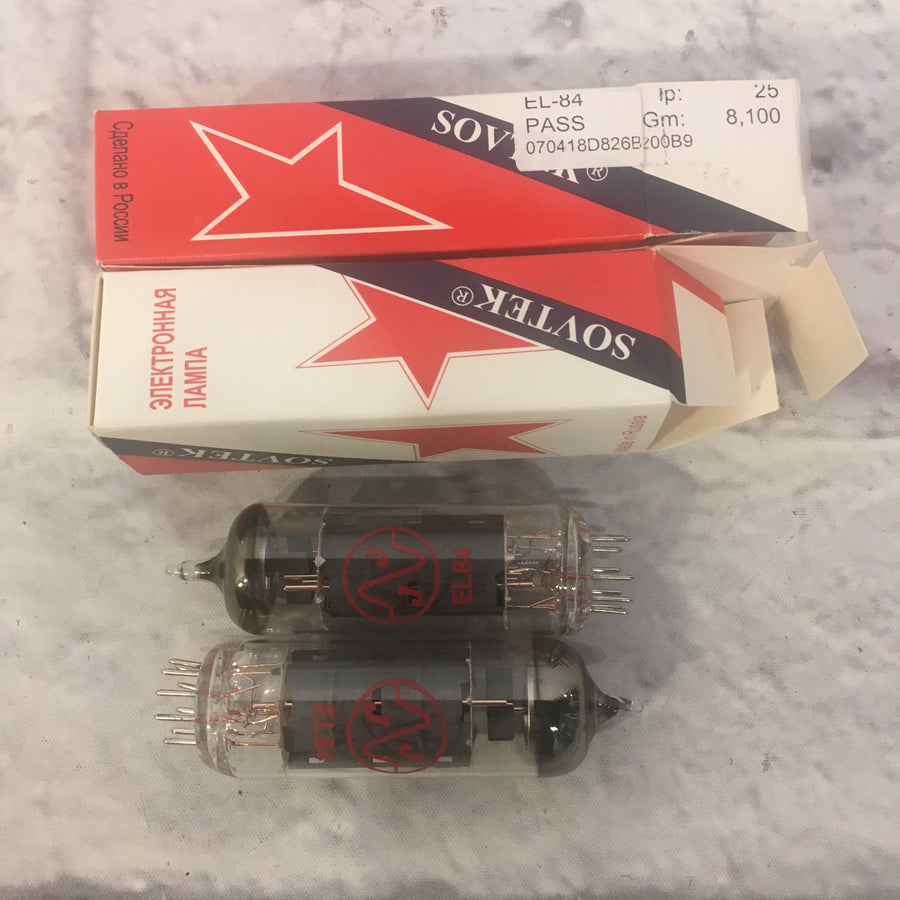 JJ EL84 Matching Pair Power Vacuum Tubes (Red Box)