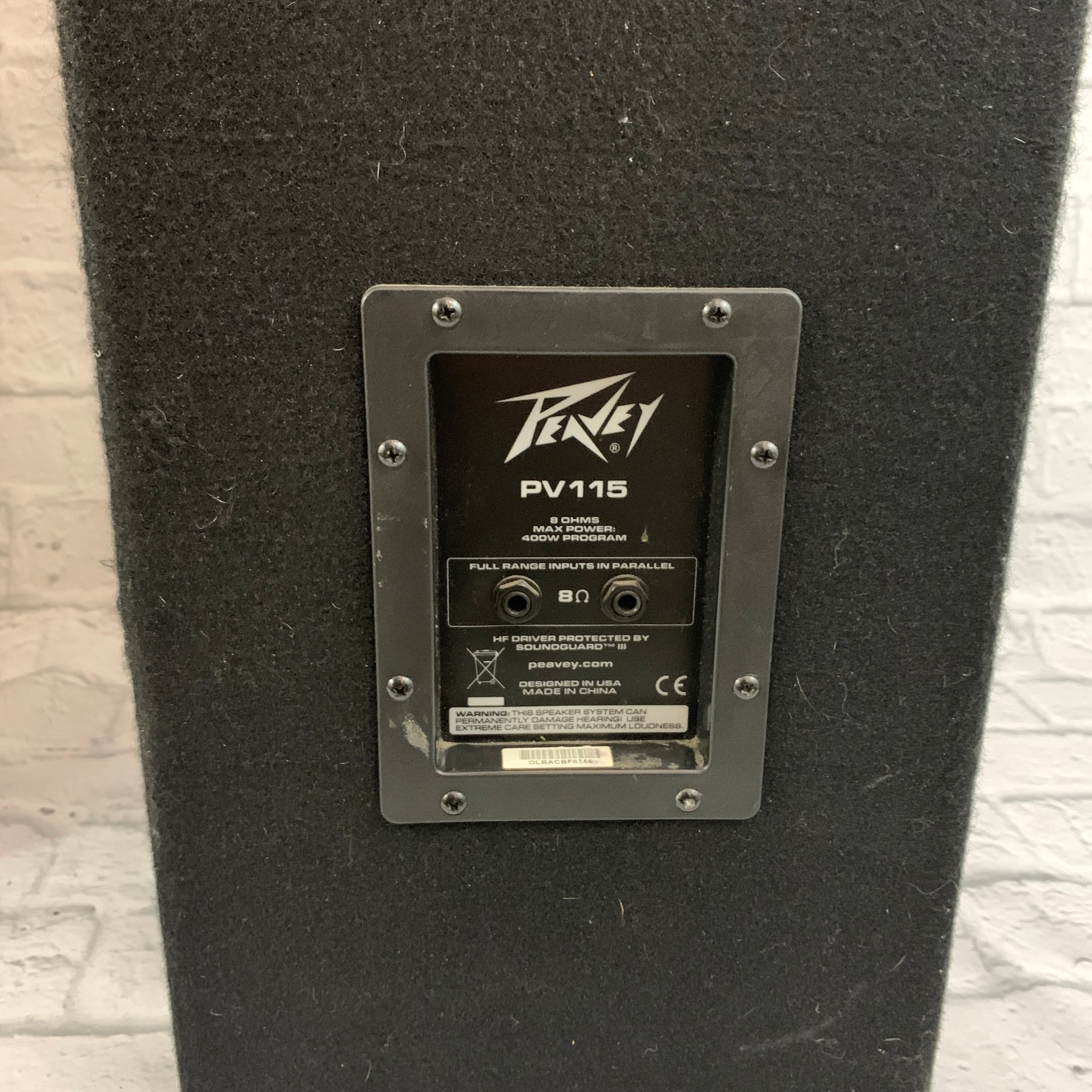 Peavey PV115 Speaker Pair w/ Stands