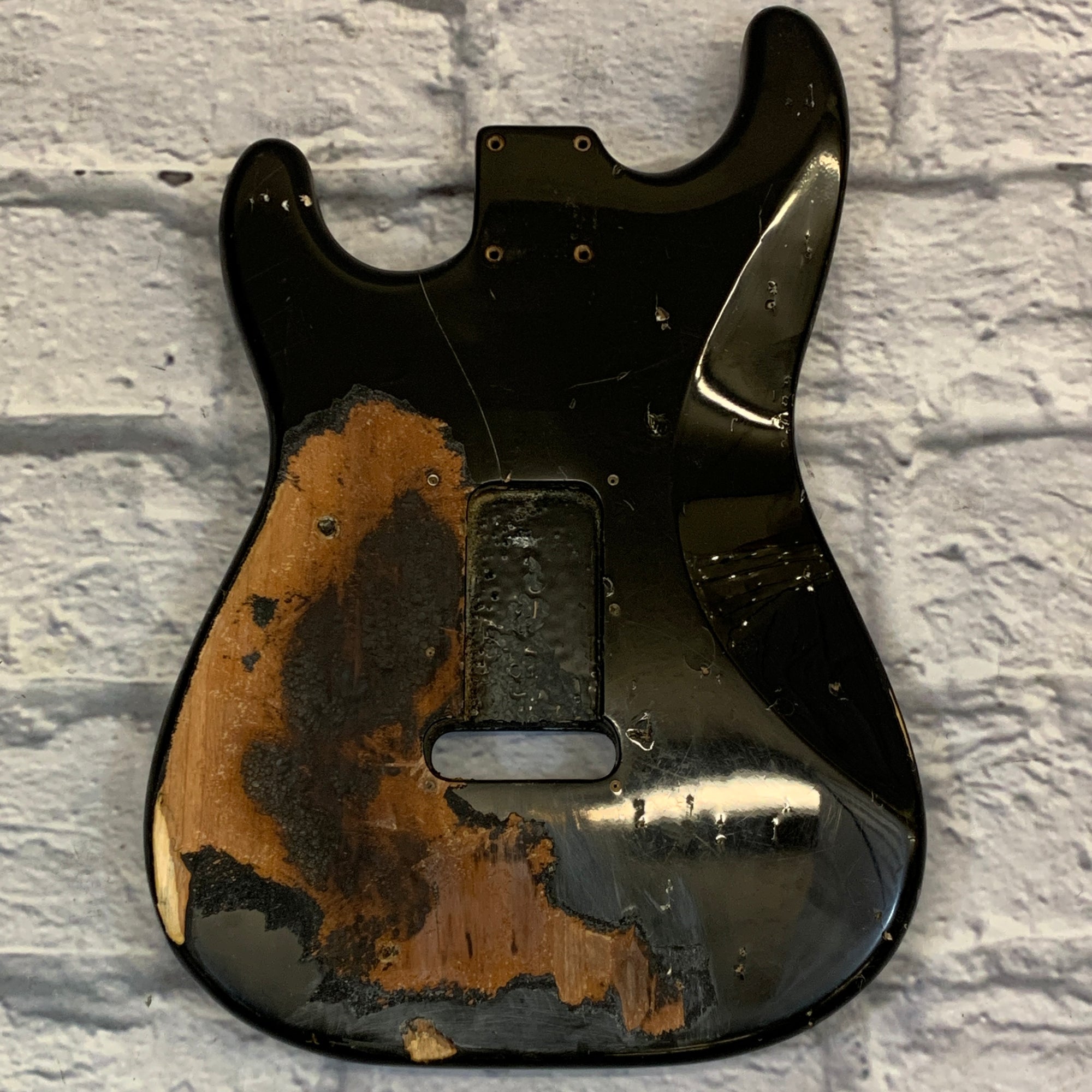Project Electric Guitar Body Black
