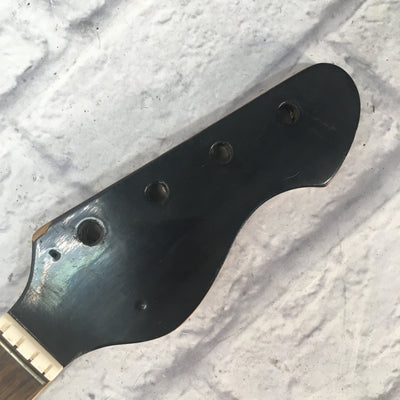 Vintage 1960s Short Scale Bass Guitar Neck (A) Rosewood Fretboard Made in Japan