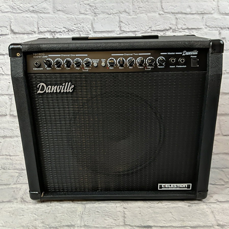 Danville TEC80G Mosfet Lead 112 80W Guitar Combo Amp w/ Celestion G12P-80