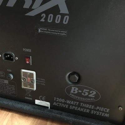 B52 MATRIX-2000 3-Piece Powered Speaker System