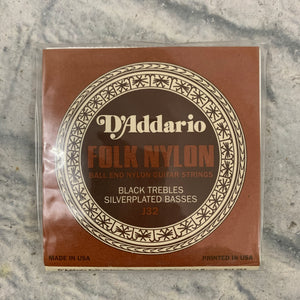 D'Addario J32 Folk Nylon Acoustic Guitar Strings Ball End