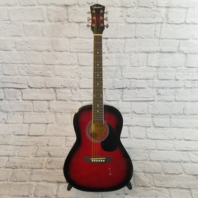 Ventura 3/4 Acoustic Guitar Red Black Burst