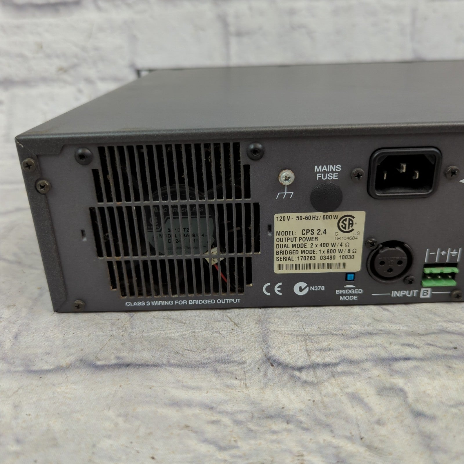 Electro Voice Evid CPS2.4 Power Amp 800W / 2 x 400W Contractor Precision Series