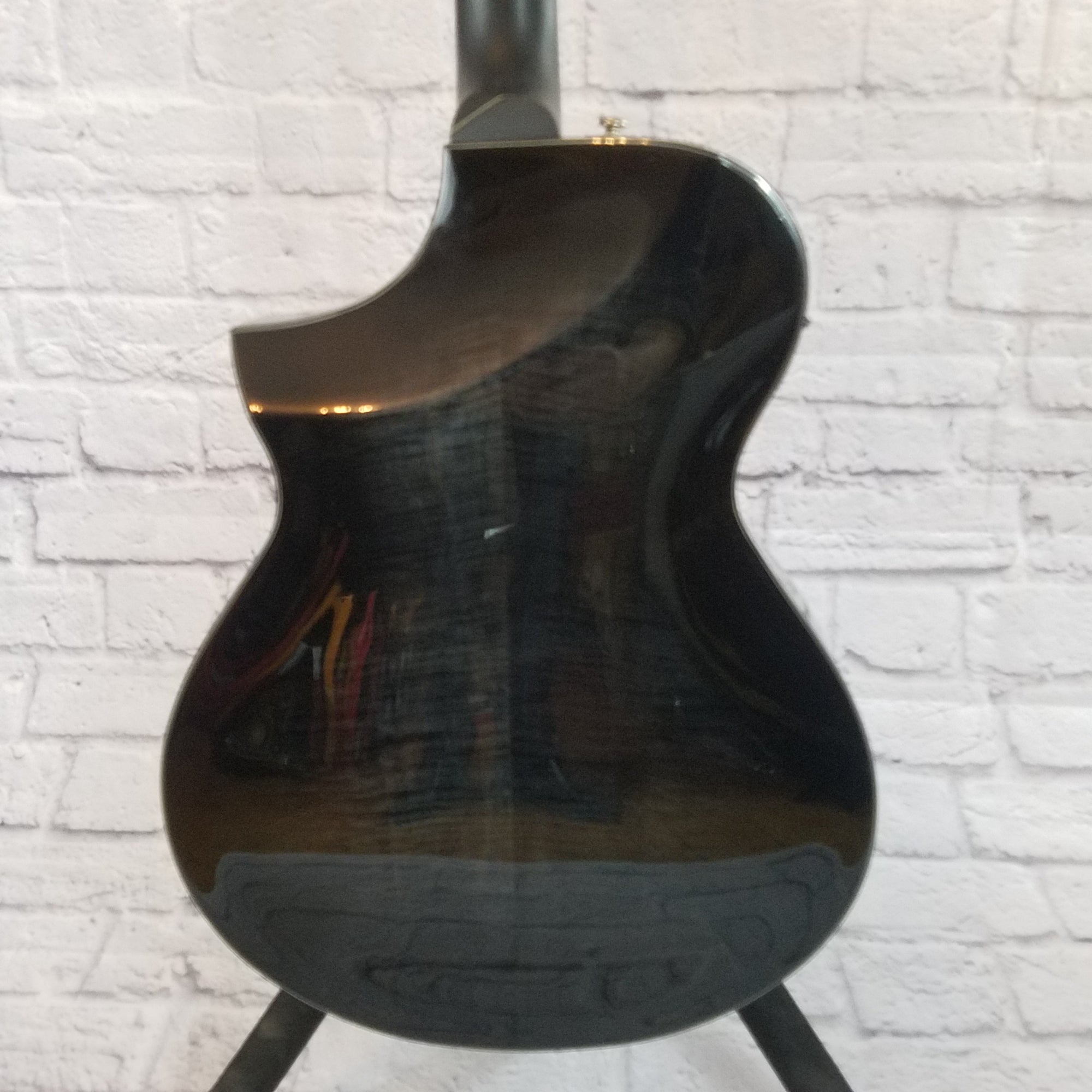 ** Ibanez AEWC400 Exotic Wood Transparent Black Sunburst High Gloss Acoustic Electric Guitar