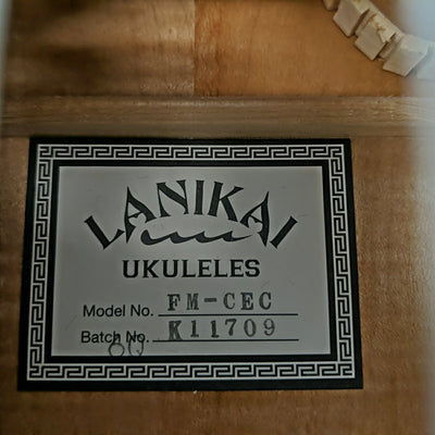 Lanikai FM-CEC Flame Maple Concert Ukulele with Fishman Pickup System