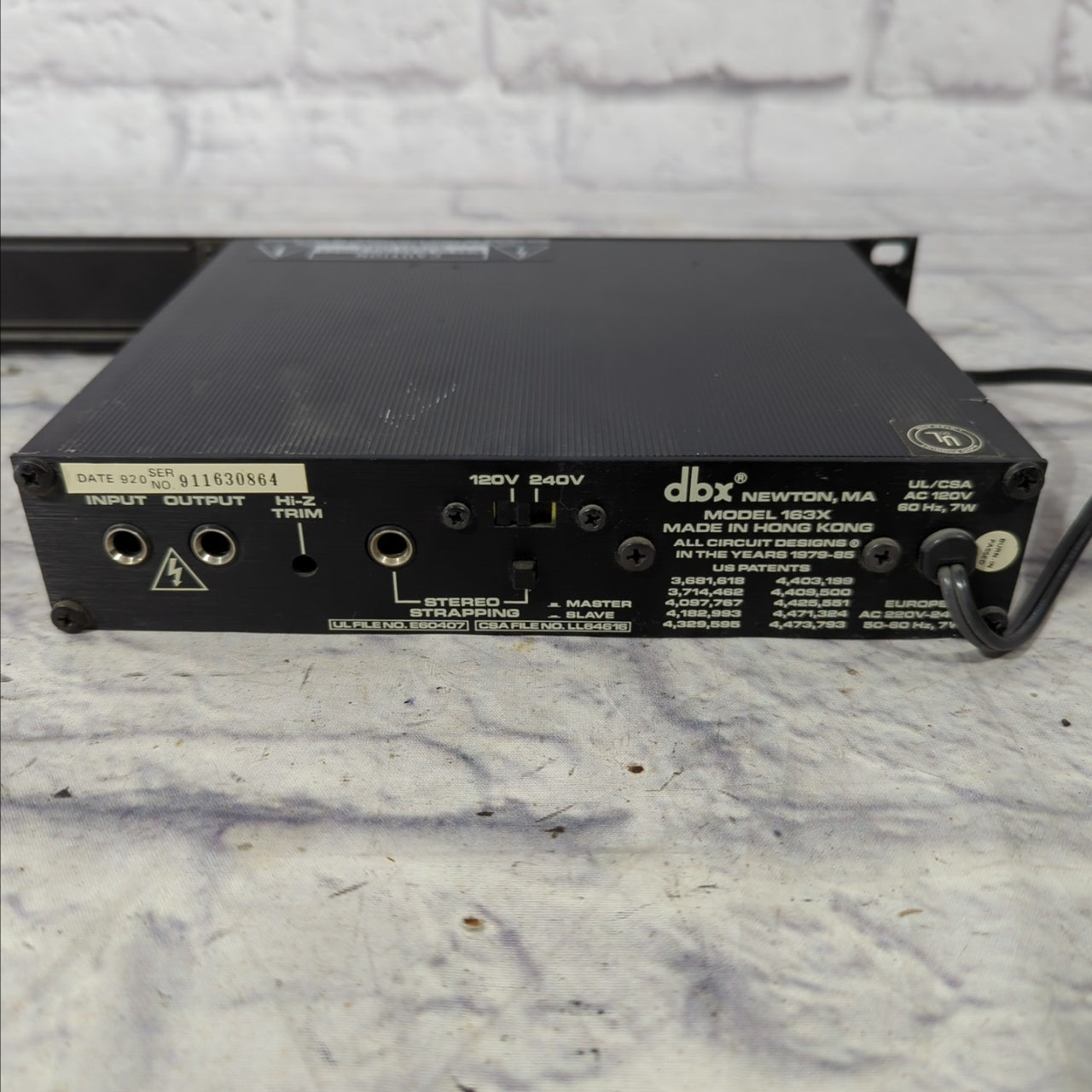 DBX 163X Over Easy Compressor Limiter - Evolution Music