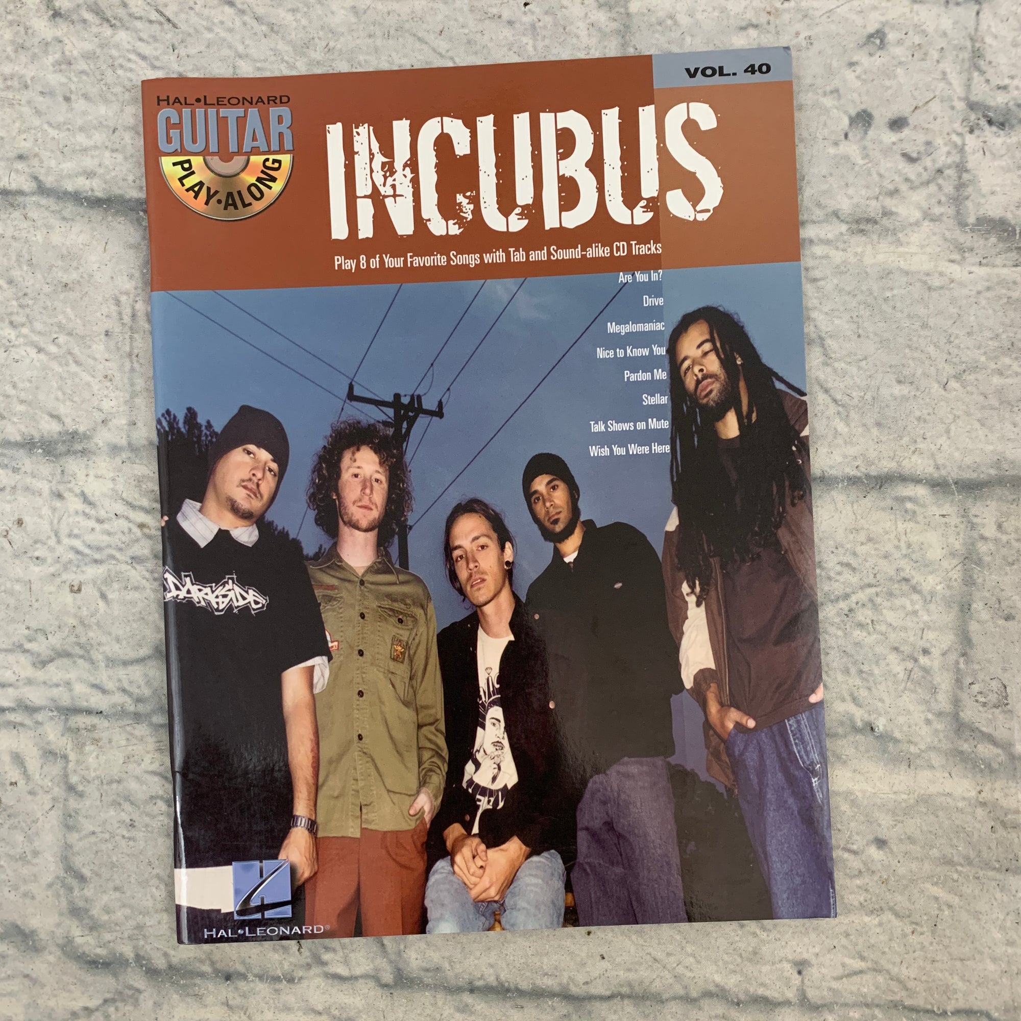 Hal Leonard Incubus 8 Songs Play Along Tab Book With CD
