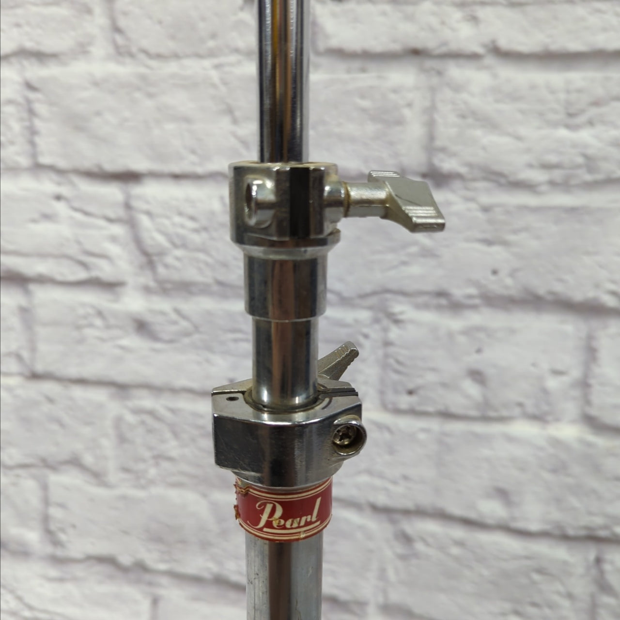 Pearl Heavy Duty Single Braced Straight Cymbal Stand with Tilter 1980s Red Label