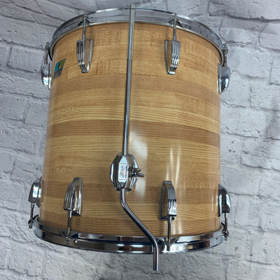 Vintage Ludwig 16 Butch Block Floor Tom Blue & Olive