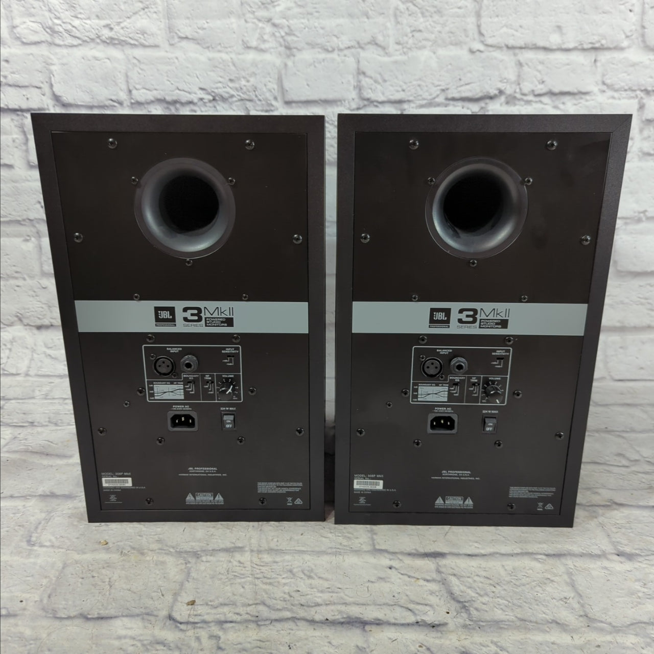 JBL 308P MKII 8 Inch Powered Studio Monitor Pair - Evolution Music