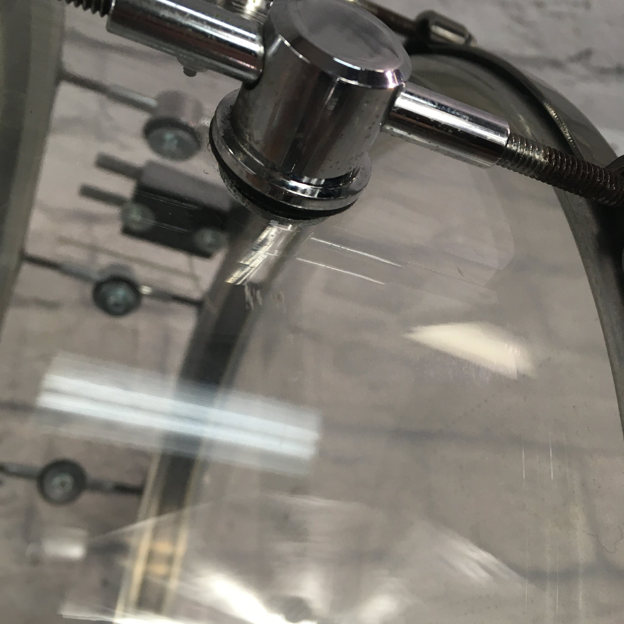 Spaun 14x5.5 Clear Acrylic Snare Drum