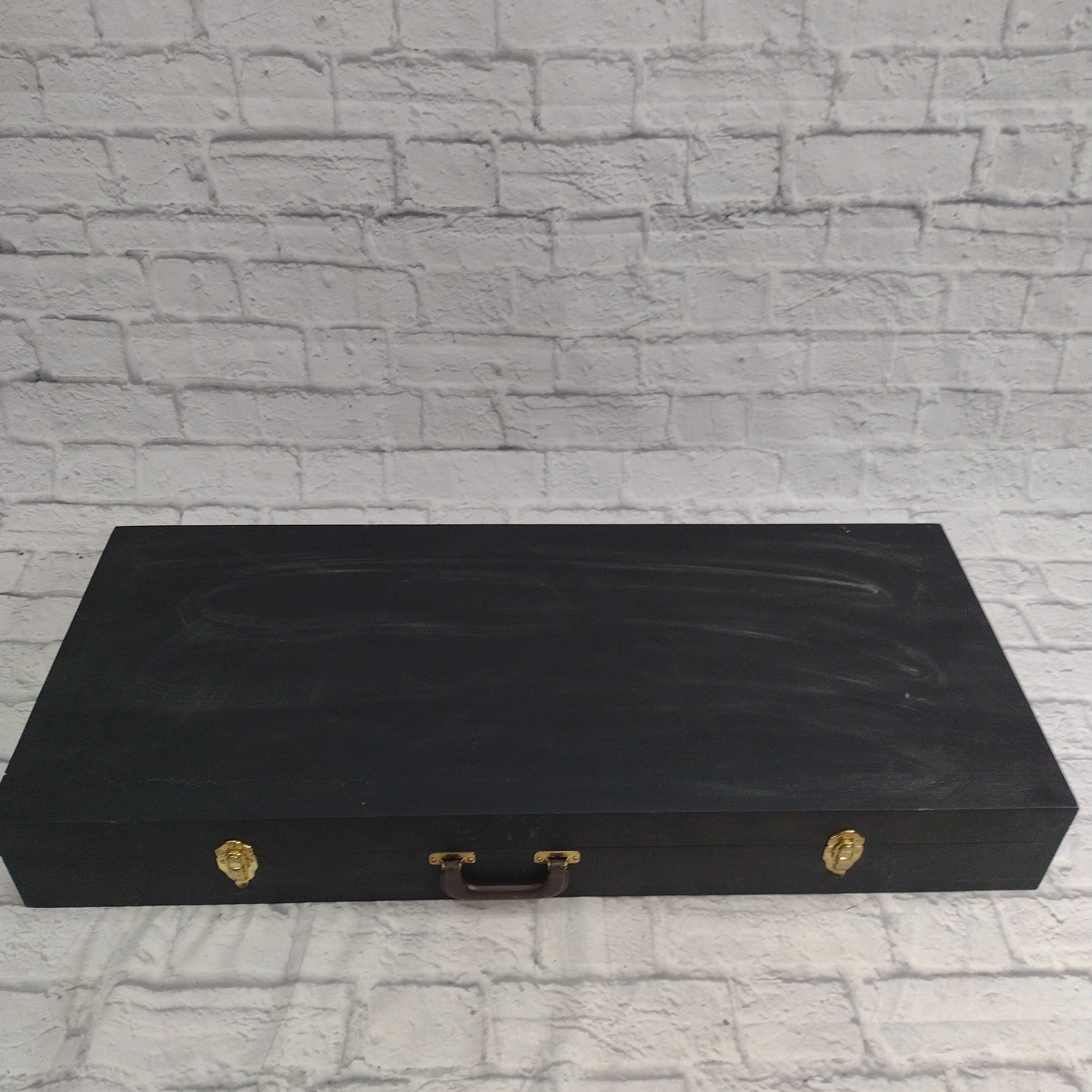Unknown Custom Wooden Guitar / Keyboard Hard Case 42x6x18